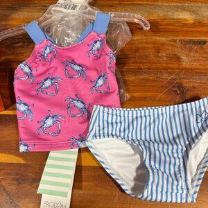 Prodoh Baby Girls Crabby 2 Piece Swimsuit